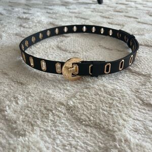 Black and Gold Women's Belt